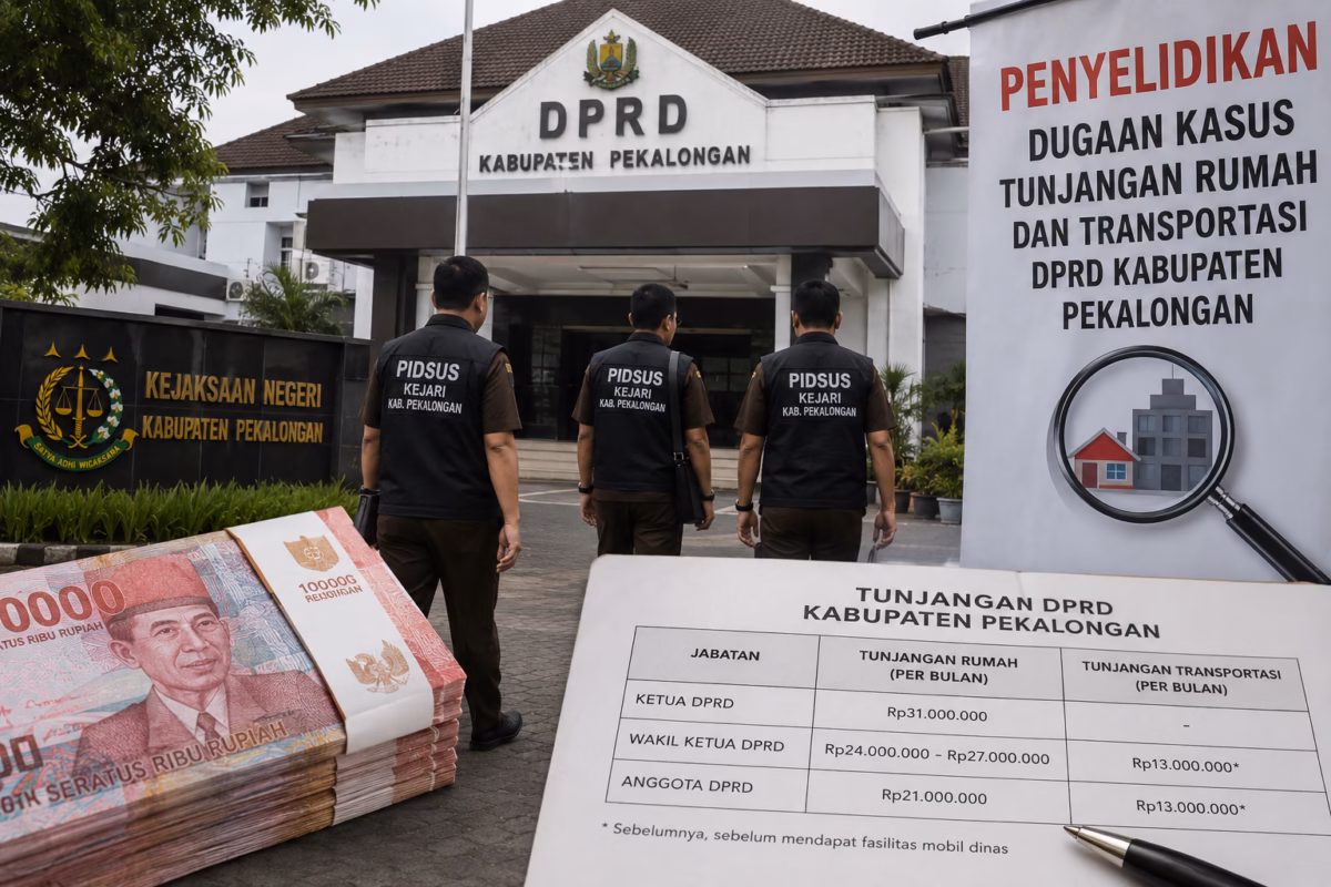 Penyidik Kejari Pekalongan memeriksa sejumlah pejabat di eksekutif dan legislatif terkait perkara tunjangan rumah dinas dan tunjangan transportasi DPRD periode 2024-2025. Foto : Ilustrasi AI
