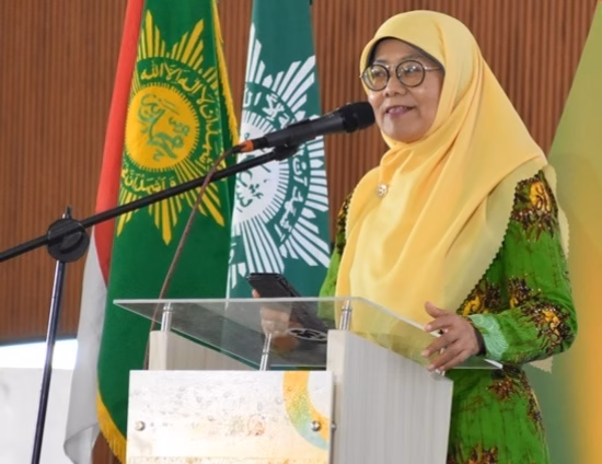 Ketum PP 'Aisyiyah Salmah Orbaniyah membuka Jambore Dakwah Kemanusiaan di Wonder Park, Tawangmangu, Kabupaten Karanganyar, Sabtu (27/6/2026). Foto : Istimewa