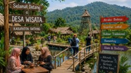 Disparpora Kabupaten Batang mencatat dari puluhan desa wisata saat ini tinggal empat yang masih aktif, Jumat (3/7/26). Foto : Ilustrasi AI