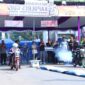 600 pembalap dari berbagai daerah bersaing memperebutkan catatan waktu terbaik dalam Drag Bike Kapolres Cup, Minggu (5/7/26). Foto : Istimewa