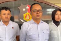 Kasatreskrim Polres Pekalongan Kota AKP Setiyanto memberikan keterangan kepada wartawan terkait hasil tes DNA korban kekerasan sesksual di Padepokan Padang Ati, Senin (6/7/26).
