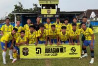 Sekuad tim Purwodadi FC meski ditinggal sejumlah pemain inti bekerja tetap mampu menundukkan PSSA Tegowanu 3-1 pada babak delapan besar Liga 1 Askab PSSI Grobogan, Kamis (9/7/26). Foto : Official Purwodadi FC