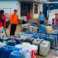 BPBD Kabupaten Pemalang operasikan enam truk tanki kapasitas lima ribu liter untuk memasok air bersih ke 30 desa yang mengalami kekeringan, Rabu (15/7/26). Foto : Istimewa