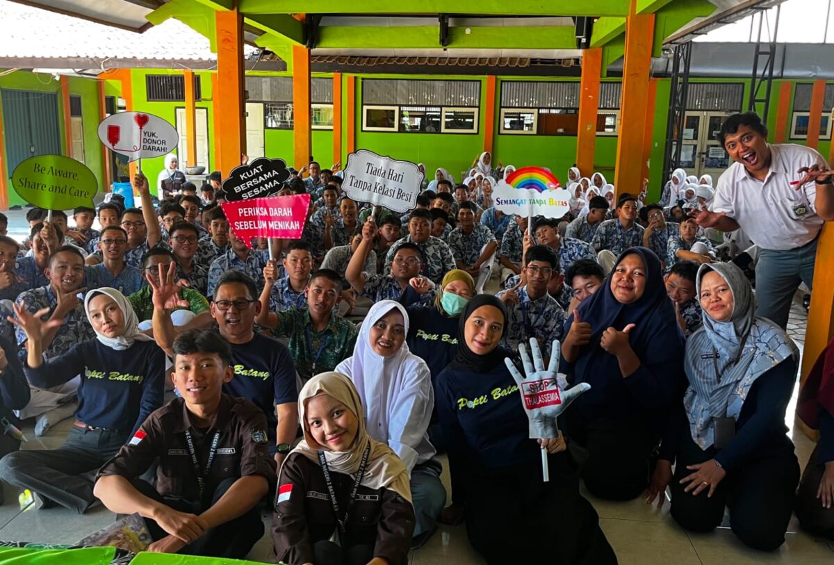 MPLS di SMAN 2 Batang menyelipkan pesan sekaligus mengenalkan kepada siswa tentang talasemia yakni kelainan darah genetik yang hingga kini belum dapat disembuhkan, Kamis (16/7/26). Foto : Istimewa