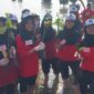 Siswa baru SMAN 1 Pekalongan memilih menanam mangrove untuk mengisi kegiatan MPLS, Jumat (17/7/26).