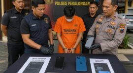 Polsek Kedungwuni bersama URC Polres Pekalongan berhasil mengungkap tindak pidana penipuan modus pembajakan telpon genggam, Sabtu (18/7/26). Foto : ilustrasi AI