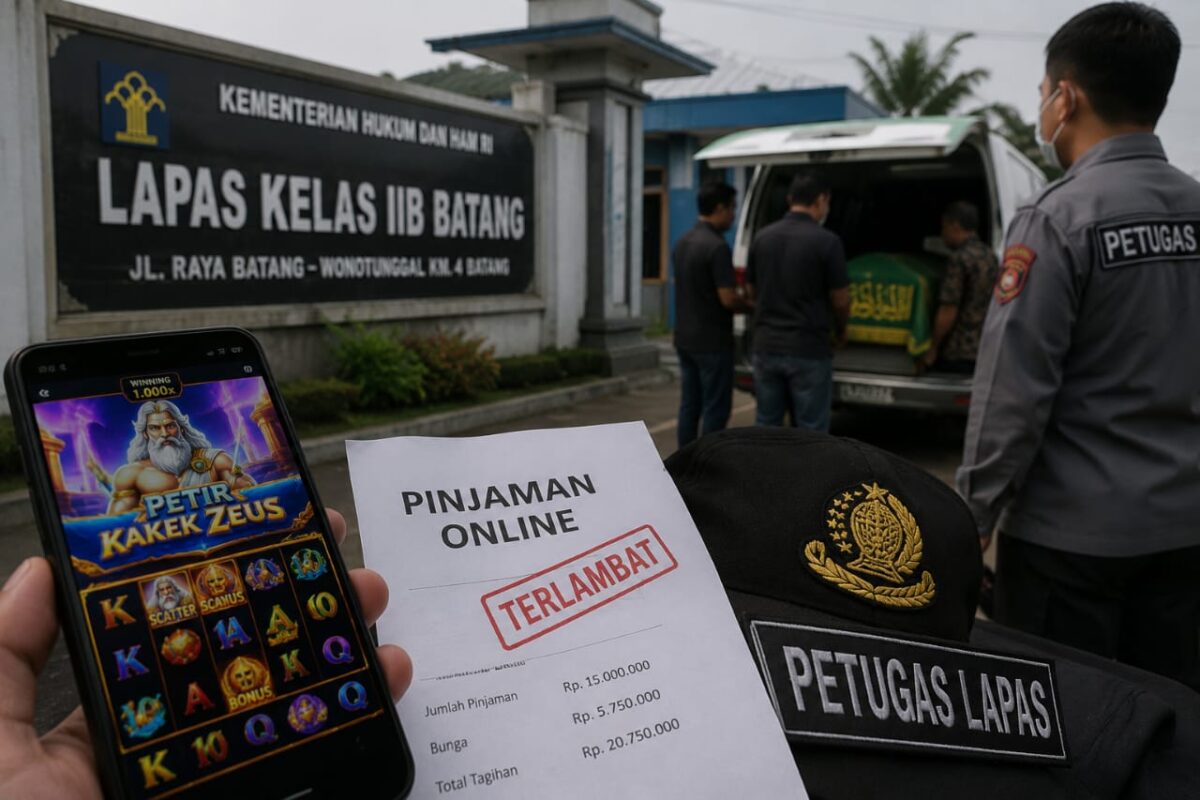 Pegawai Lapas Kelas IIB Batang ditemukan meninggal dunia dalam keadaan tak wajar oleh istrinya, Minggu (19/7/26).