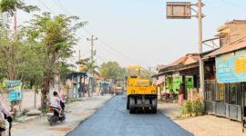 Ruas jalan Manyargading –Guwosobokerto menjadi salah satu akses utama penghubung Kabupaten Jepara dan Kabupaten Demak, kini telah mencapai 47,77 persen, Senin (20/7/26). Foto : Istimewa