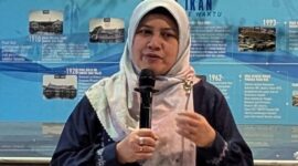 Kepala Bank Indonesia Tegal, Bimala bicara soal UMKM binaan yang berhasil mendapatkan kontrak ekspor kopi ke pasar Eropa, Senin (20/7/26). malam