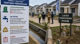 Pemerintah Kabupaten Batang perketat aturan perumahan yang mengharuskan pengembang menyediakan area untuk makam seluas minimal dua persen dari total lahan, Selasa (21/7/26). Foto : Ilustrasi AI