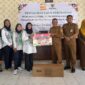 Serahterima bantuan timbangan bayi digital dari MBK Ventura ke 11 Posyandu di Kecamatan Larangan, Selasa (21/7/26). Foto : Istimewa