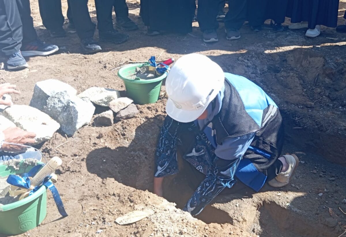 Peletakan batu pertama pembangunan TK 'Aisyiyah Banguntapan, Kabupaten Bantul hasil revitalisasi Rp1,411 miliar mulai dilakukan, Jumat (25/7/26). Foto : Istimewa
