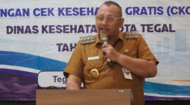 Sebanyak 7.700 warga Kota Tegal bakal menjalani skrining TBC terutama yang memiliki kontak erat dengan pasien sehingga program CKG pada hari resmi diluncurkan oleh walikota, Senin (27/7/26). Foto : Istimewa
