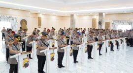 Sebanyak 22 jabatan strategis di wilayah hukum Polda Jateng resmi berganti, Rabu (29/7/26). Foto : Istimewa