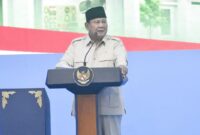 Di hadapan menteri kabinet, gubernur, walikota dan bupati serta BUMN disaksikan peserta akad massal KPR subsidi, Presiden RI Prabowo Subianto meminta jajaran pemerintah tutup kebocoran anggaran di tengah situasi global yang dinilai penuh ketidakpastian, Kamis (30/7/26).