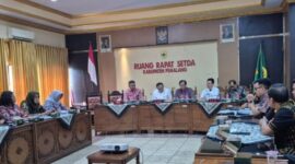 Pemerintah Provinsi Jawa Tengah menunjuk Nurkholes sebagai Plt Bupati Pemalang dalam Rapat Koordinasi di Ruang Setda setempat, Jumat (31/7/26). Foto : Istimewa