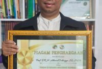 DEKOPINWIL Jawa Tengah menetapkan Prof. Dr. H. Ahmad Subagyo, SE., MM., CRBD., CSA., CRP., CDMP sebagai Tokoh Penggerak Koperasi Bidang Akademik Tahun 2026, Kamis (30/7/26). Foto : istimewa