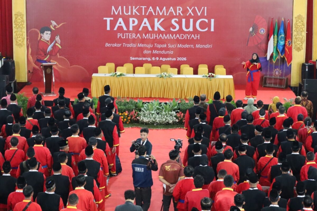Muktamar Tapak Suci Putera Muhammadiyah XIV di Unimus resmi dibuka, Jumat (7/8/26). Foto : Istimewa