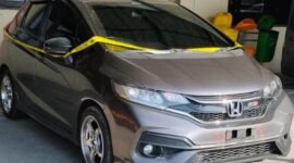 Honda Jazz milik bos konter Ambarawa diamankan di Polres Semarang, Jumat (7/8/26). Foto : Istimewa