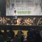 Bupati Tegal Ischak Maulana Rohman saat memaparkan program jaring pengan sosial baru di bidang pendidikan dan pertanian, Jumat (7/8/26). Foto : Istimewa