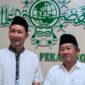 Ketua Tanfidziyah PCNU Kota Pekalongan, Dr. KH Moch Machrus, Lc., M.Si dan Rais Syuriah PC NU Kota Pekalongan, DR. KH. Hasan Su’aidi, M.SI berpose bersama usai konferensi pers di Kantor PCNU Kota Pekalongan, Minggu (9/8/26).