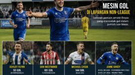 Sederet nama pencetak gol dari non liga atau amatir di Eropa memiliki statistik yang fantastik untuk pemain sepak bola. Foto : Ilustrasi AI