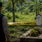 Makam Sutrimo di Desa Wlahar dijaga Polisi, Senin (10/8/26). Foto : Ilustrasi AI