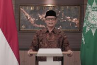 Ketum PP Muhammadiyah Haedar Nashir mengingatkan arah pembangunan negara tidak harus selalu bergantung kepada visi dan misi presiden yang selalu berganti tiap periode, Senin (17/8/26). Foto: Istimewa