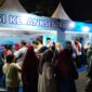 Selain kuliner UMKM, Booth Bank Indonesia Tegal di Jalan Veteran Batang juga paling ramai diburu pengunjung karena menyediakan sembako yang dikemas dalam permainan interaktif, Senin (17/8/26).