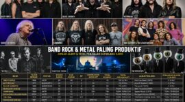 Daftar band rock yang paling produktif merilis album studio terbanyak dibanding grup band lainnya. Foto: Ilustrasi AI
