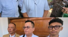 Pernyataan resmi kuasa hukum dari termohon dan pemohon usai sidang perdana praperadilan perkara dugaan kekerasan seksual yang menyeret pimpinan Padepokan Padang Ati yang berlangsung di PN Pekalongan, Rabu (26/8/26).