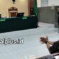 Ahli hukum acara pidana Dr Muhammad Arif Setiawan yang dihadirkan oleh pemohon dalam hal ini kuasa hukum dari AHF pimpinan Padepokan Padang Ati sebagai saksi ahli memberikan keterangannya di PN Pekalongan, Jumat (28/8/26).