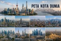 China dan Brasil mendominasi jumlah kota terbanyak di dunia untuk katagori jumlah penduduk di atas 100 ribu dan di atas satu juta. Foto: Ilustrasi AI