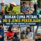 Sektor produksi dan pertanian masih menjadi pekerjaan utama orang Indonesia yang porsinya hampri mencakup separuh penduduk. Foto: Ilustrasi AI
