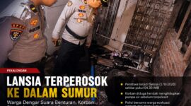 Petugas memeriksa sumur yang menjadi lokasi korban tenggelam hingga ditemukan tetangganya, Selasa (1/9/26). Foto: Istimewa dan Ilustrasi AI