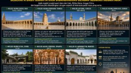 Daftar masjid tertua di luar Arab Saudi membentang dari Jazirah Arab hingga Eropa Barat dan China, sementara di Nusantara peradaban masih dalam era Hindu Budda tepatnya di masa kerajaan Tarumanegara. Foto: Ilustrasi AI