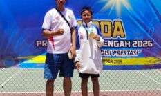 Rafas, Atlet Cilik Banjarnegara Bidik Timnas Usai Sabet Emas Tenis POPDA Jateng