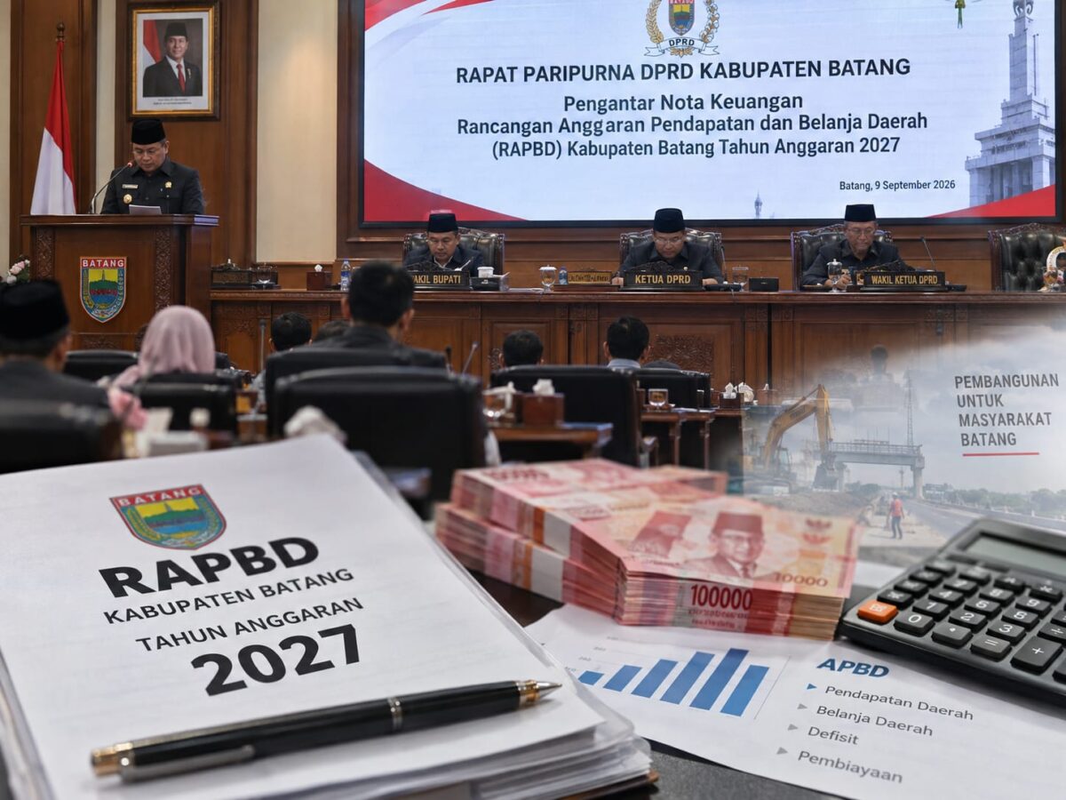RAPBD Kabupaten Batang 2027 direncanakan tembus Rp1,870 triliun atau naik Rp50,47 miliar setara 2,77 persen dibandingkan APBD 2026 yang ditetapkan sebesar Rp1,820 triliun, Rabu (9/9/26). Foto: Ilustrasi AI
