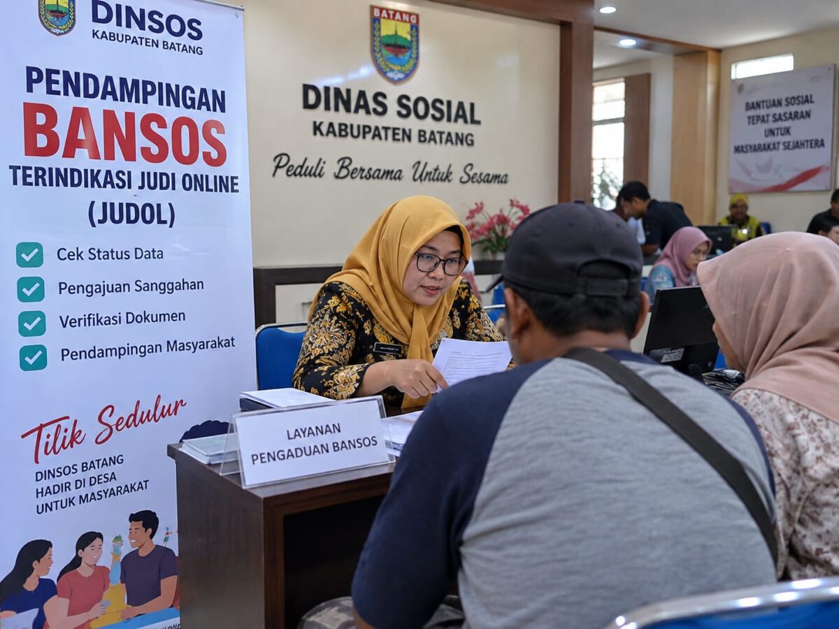 Dinsos Kabupaten Batang mengungkap sebanyak 7.586 penerima bansos mengalami penangguhan lantaran terindikasi judol, Kamis (10/9/26). Foto: Ilustrasi AI