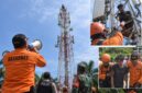 Tim SAR Gabungan berhasil mengevakuasi Ahmad Yasin (30) pemuda yang diduga depresi turun dari menara BTS setinggi 75 meter di Desa Panikel setelah dibujuk rokok dan makanan, Kamis (10/9/26). Foto: Ilustrasi AI