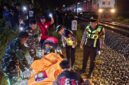 Lansia yang bekerja sebagai petani di Batang dilaporkan tewas tertemper kereta api saat berjalan di rel Desa Ponowareng, Sabtu (12/9/26). Foto: Istimewa & AI