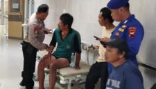 Budi Riyanto korban selamat kecelakaan kapal di muara Pelabuhan Pekalongan sedang dimintai keterangan usai dirawat di IGD RS Budirahayu, Sabtu (12/9/26).