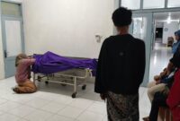 Jenazah Muhayat saat masih berada di ruangan kamar mayat RS Budirahayu, Sabtu (12/9/26).