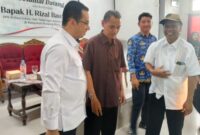 Rizal Bawazier menemui sejumlah Ketua RW di Kelurahan Panjang Baru untuk menyerap aspirasi masyarakat terkait penanganan banjir dan rob di wilayah setempat, Kamis (17/9/26).