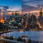 Megapolitan Tokyo dan New York menjadi contoh dua kota global di dunia yang paling kaya dalam perspektif yang berbeda. Foto: Ilustrasi AI