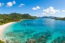 Pemandangan menakjubkan kepulauan British Island di Karibia yang menjadi salah satu destinasi wisata termahal di dunia. Foto: Ilustrasi AI