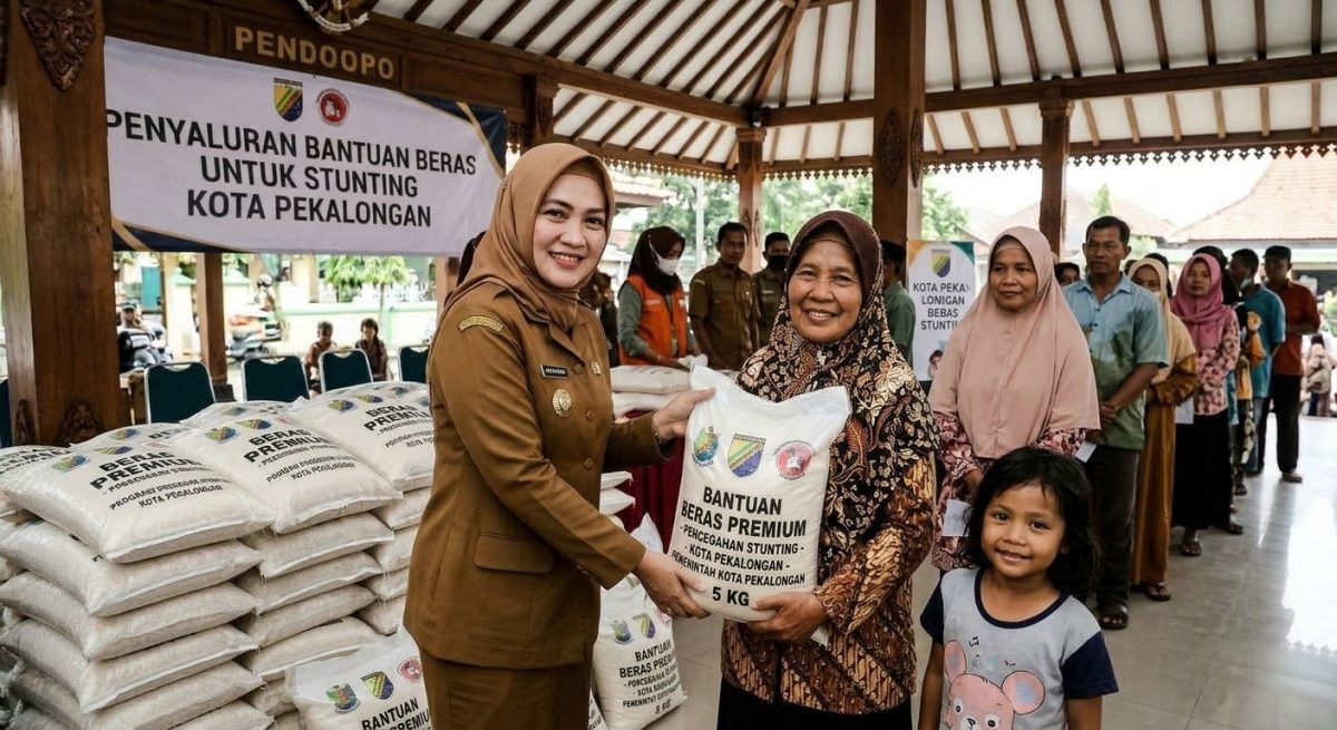 Sebanyak 13.85 ton beras premium untuk bayi stunting dari CPP disalurkan kepada penerima di Hari Pangan Sedunia, Rabu (21/10/26). Foto: Ilustrasi AI