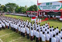 Peringatan Hari Santri Nasional di Kabupaten Batang dipusatkane di Stadion Mini Gedongsari Kecamatan Tersono, Kamis (22/10/26). Foto: Ilustrasi AI