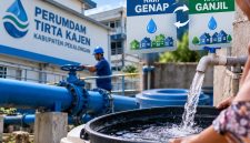 Perumdam Tirta Kajen mewacanakan sistem genap ganjil untuk menjaga pemerataan pasokan air kepada pelanggan di tengah penurunan debit SPAM Regional Petanglong. (foto: ilustrasi AI)